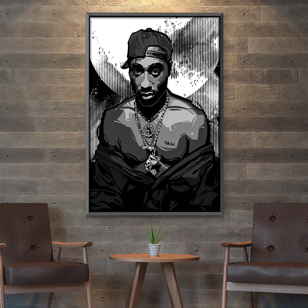 Tupac Canvas Art Clock Canvas