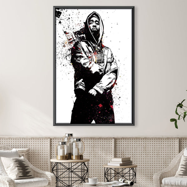 Tupac Shakur Canvas Art Clock Canvas