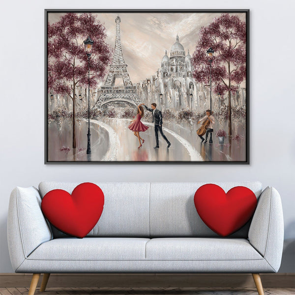 Twirl, Paris Dance Canvas Art 45 x 30cm / Unframed Canvas Print Clock Canvas