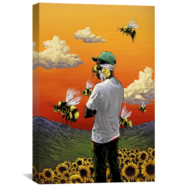 Tyler Canvas Art 30 x 45cm / Unframed Canvas Print Clock Canvas