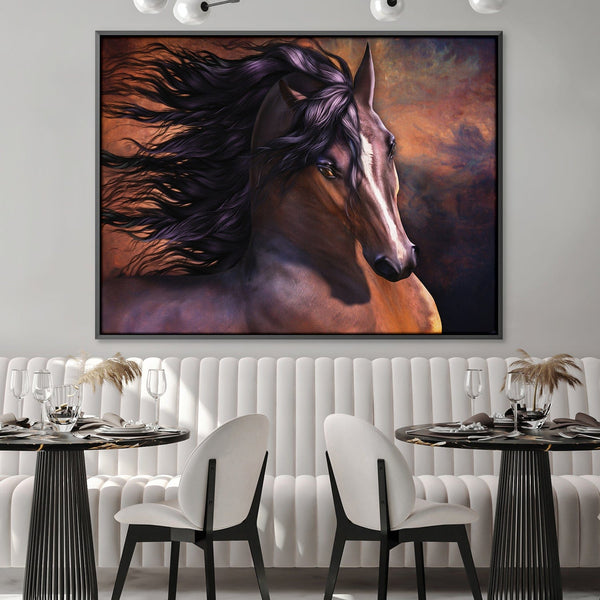 Untamed Canvas Art Clock Canvas