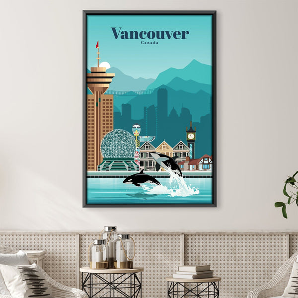 Vancouver Canvas - Studio 324 Art Clock Canvas