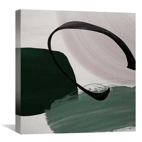 Verde Montage Canvas Art 30 x 30cm / Unframed Canvas Print Clock Canvas