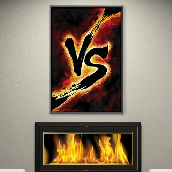 Versus Single Canvas Art Clock Canvas