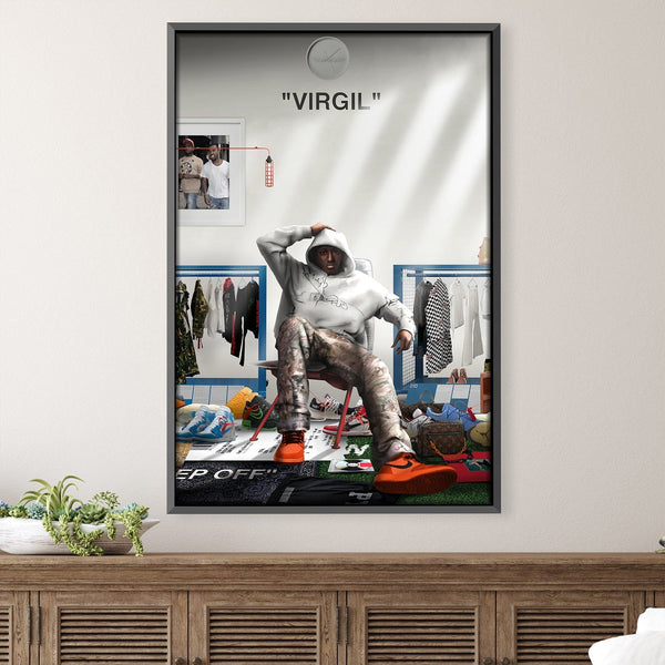 Virgil Canvas Art 30 x 45cm / Unframed Canvas Print Clock Canvas