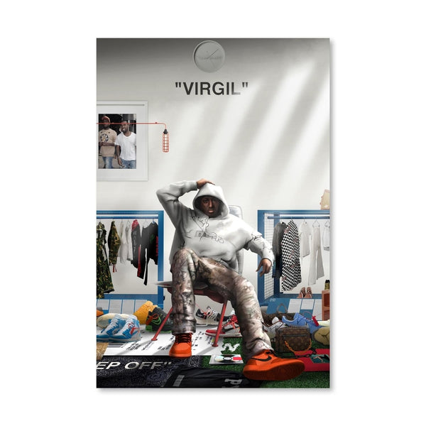 Virgil Canvas Art Clock Canvas