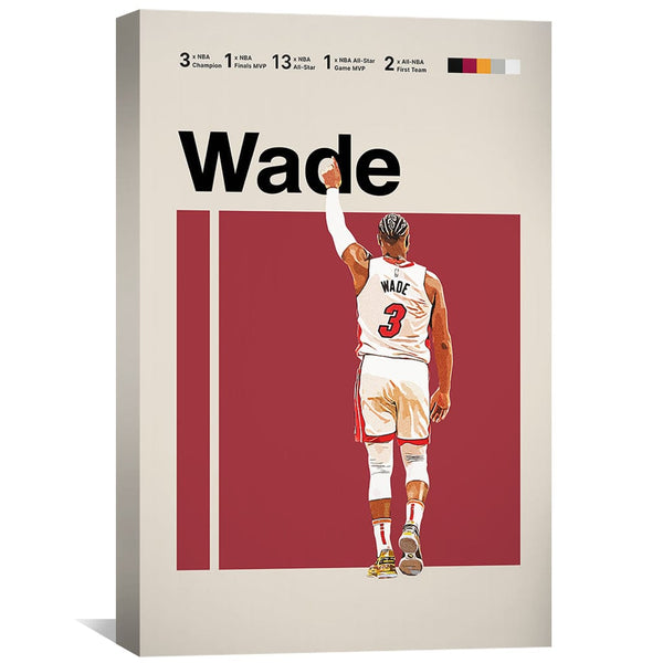 Wade Stats Canvas Art Clock Canvas