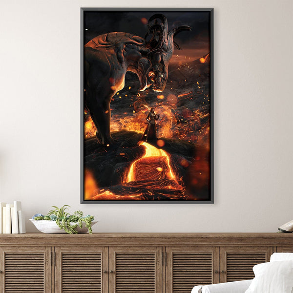 Warior Canvas Art 30 x 45cm / Unframed Canvas Print Clock Canvas