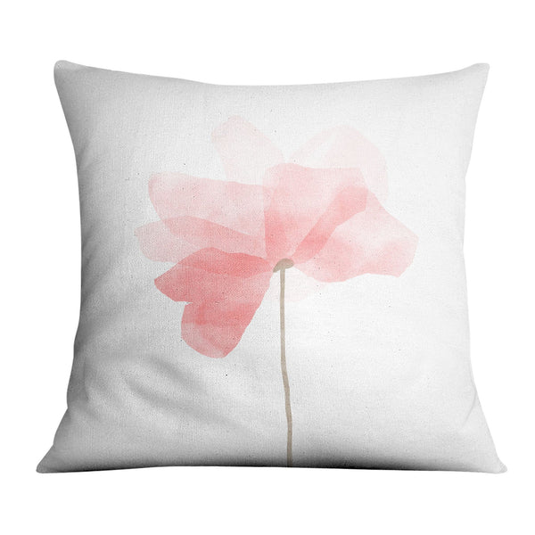 Watercolor Flowers B Cushion Cushion 45 x 45cm Clock Canvas