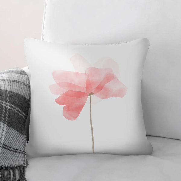 Watercolor Flowers B Cushion Cushion 45 x 45cm Clock Canvas