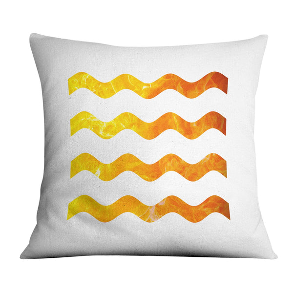 Wave Lengths A Cushion Cushion 45 x 45cm Clock Canvas