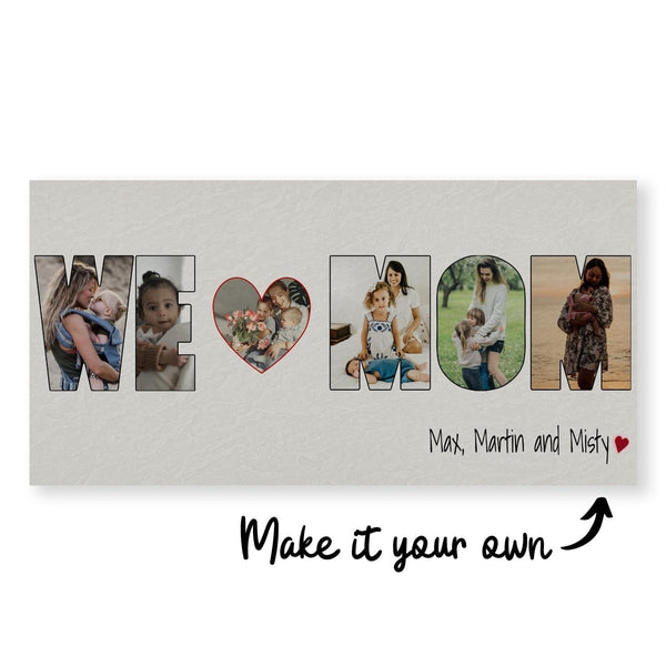 We Love Mom Canvas Art Clock Canvas