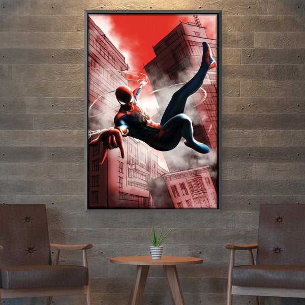 Web Swinger Canvas Art Clock Canvas