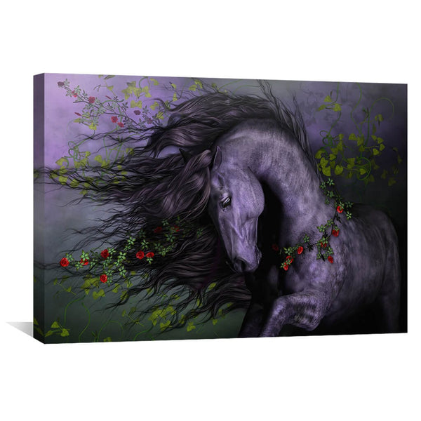 Wild Rose Canvas Art 45 x 30cm / Unframed Canvas Print Clock Canvas