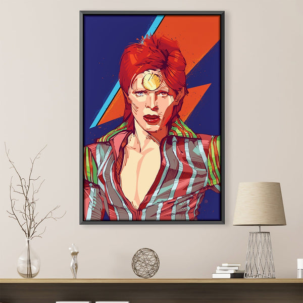 Ziggy Stardust Canvas Art Clock Canvas