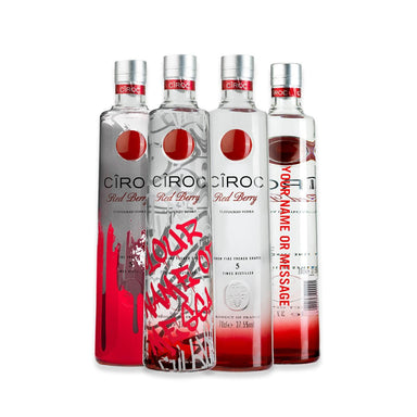 Personalised Ciroc vodka bottle Customised vodka bottles INKD