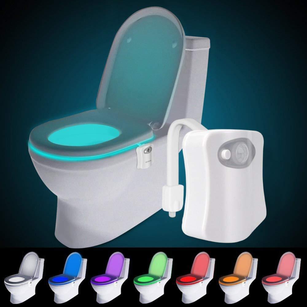 toilet rainbow light