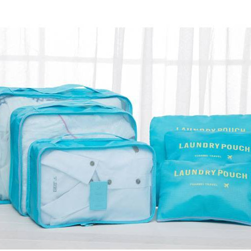 6 piece luggage organiser