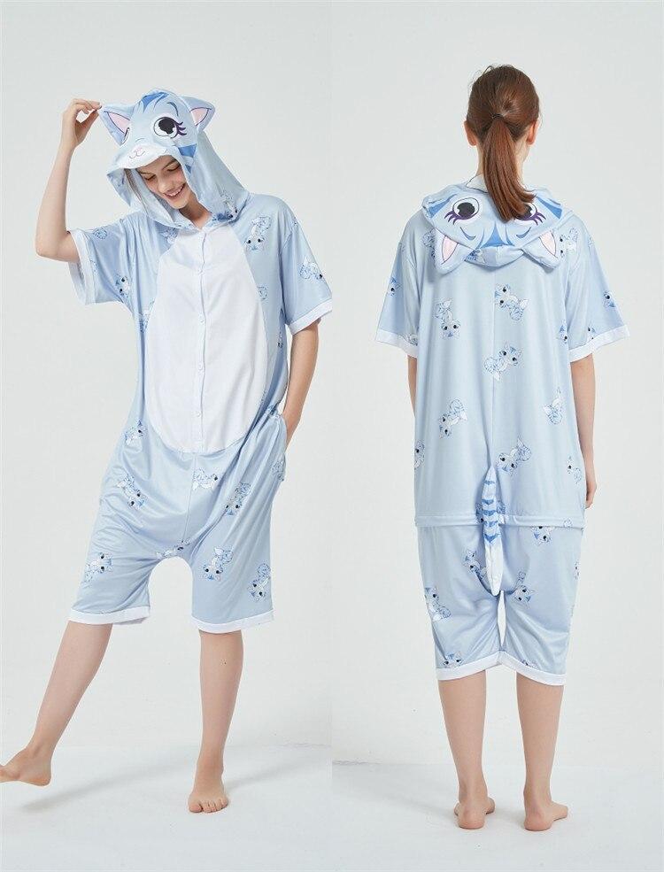 Combinaison Pyjama Chat Ete Combinaison Pyjama Animaux Pyjama Femme Com