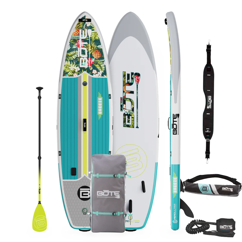 Breeze Aero 11'6" Native Floral Cuda Inflatable Paddle Board Essential Package