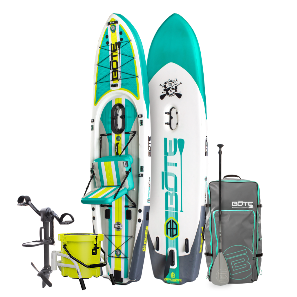 Rackham Aero 124" Full Trax Jade Inflatable Paddle Board Package