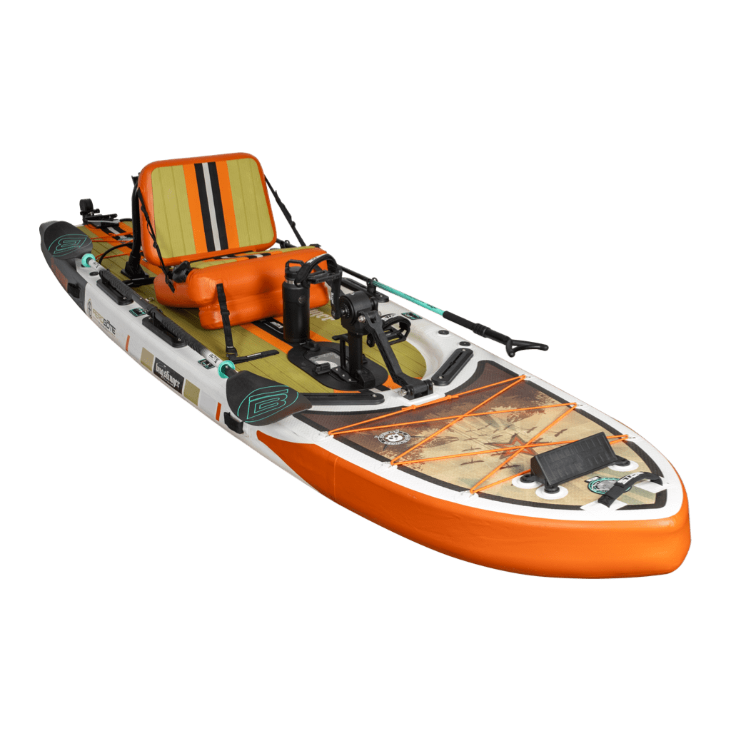 Rackham Aero 124" Bug Slinger(TM) Backwater Inflatable Paddle Board Kayak Package