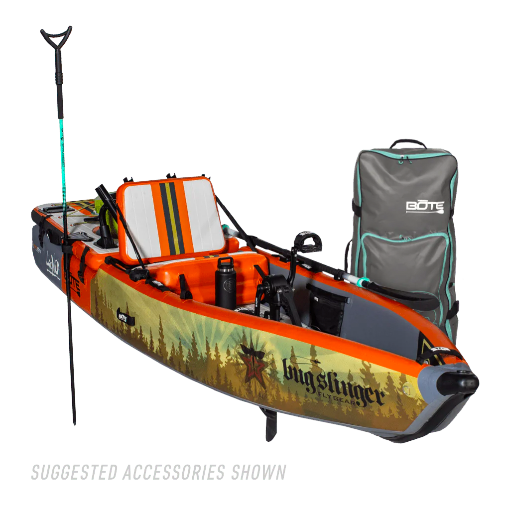 LONO Aero 126" Bug SlingerA(R) Backwater Inflatable Kayak Package