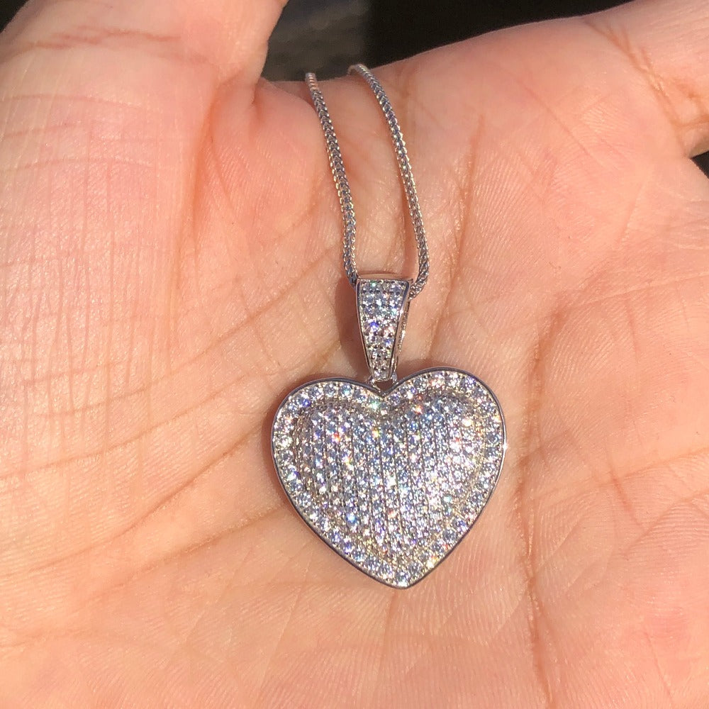 Image of +ANGELES CRYSTAL HEART NECKLACE