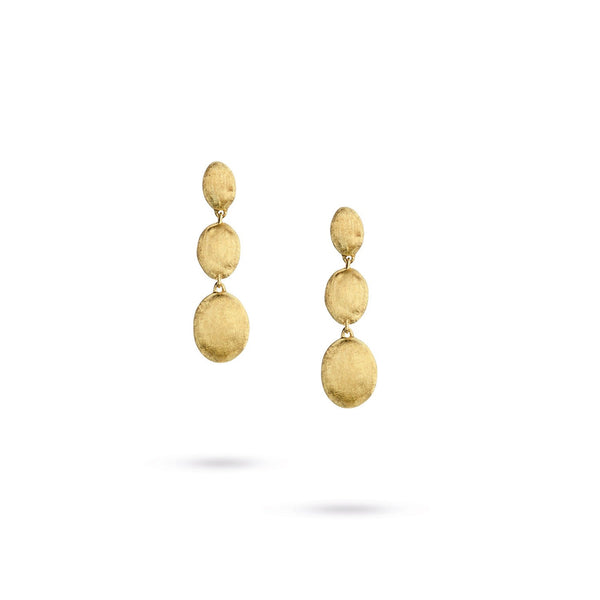 18k Yellow Gold Triple Drop Earrings Siviglia Ob1234 A Y 02 Marco Bicego Liljenquist Beckstead