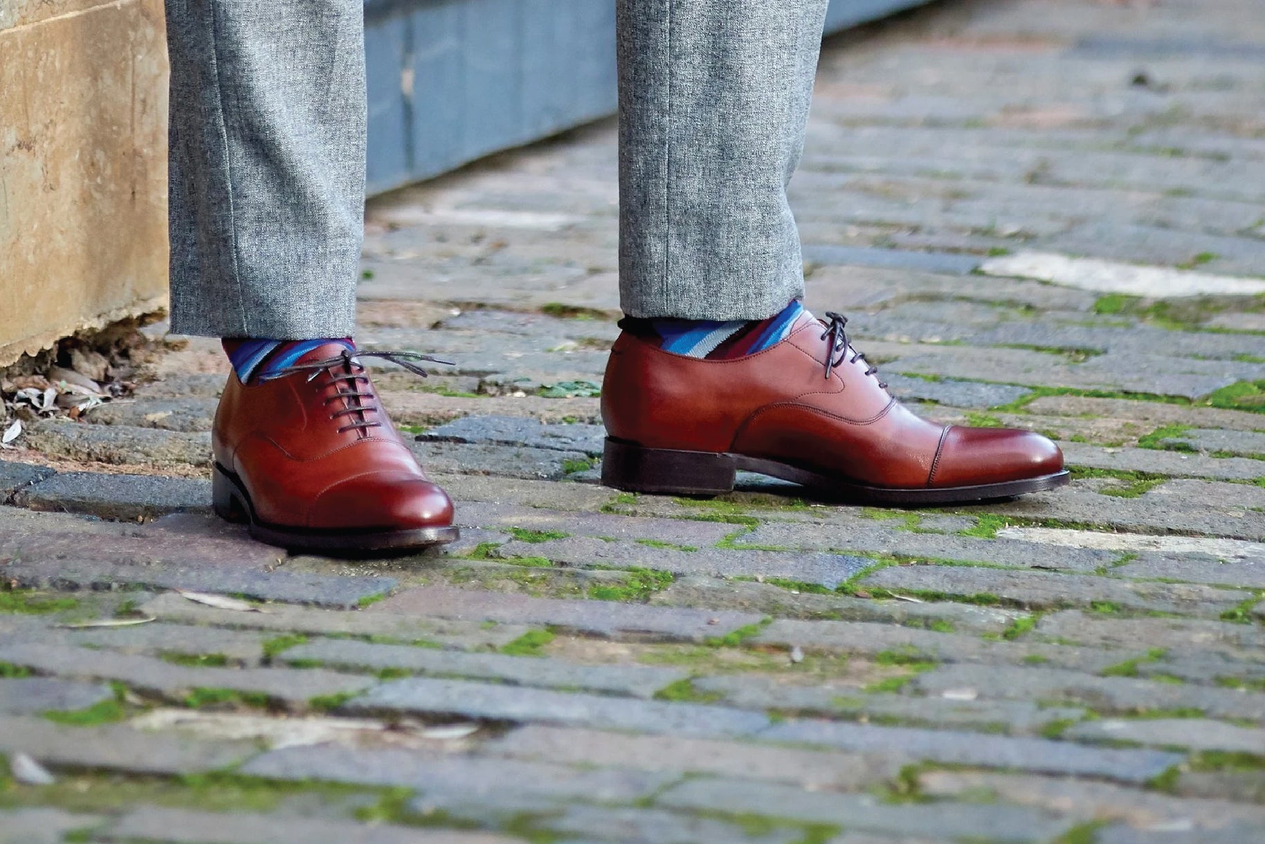 Brown leather shoes