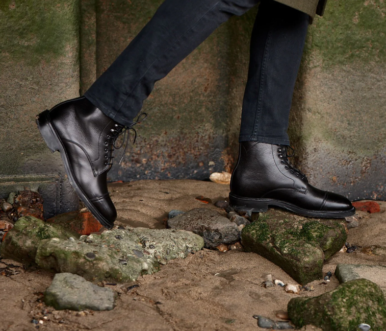 Men wearing Barker Black Boot