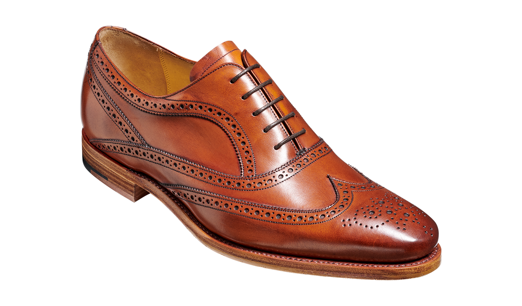 Turing - Antique Rosewood Calf | Mens Oxford Brogue | Barker Shoes UK