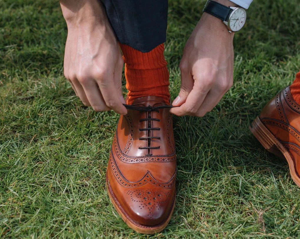 Turing - Men's Handmade Leather Brogue by Barker