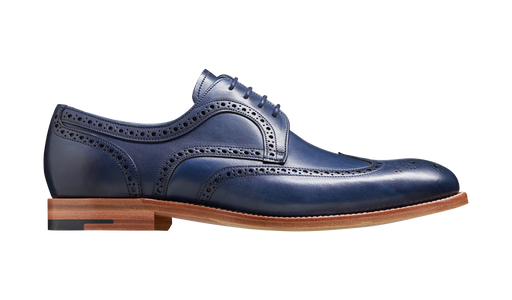 Victor - Navy Hand Painted | Mens Derby 