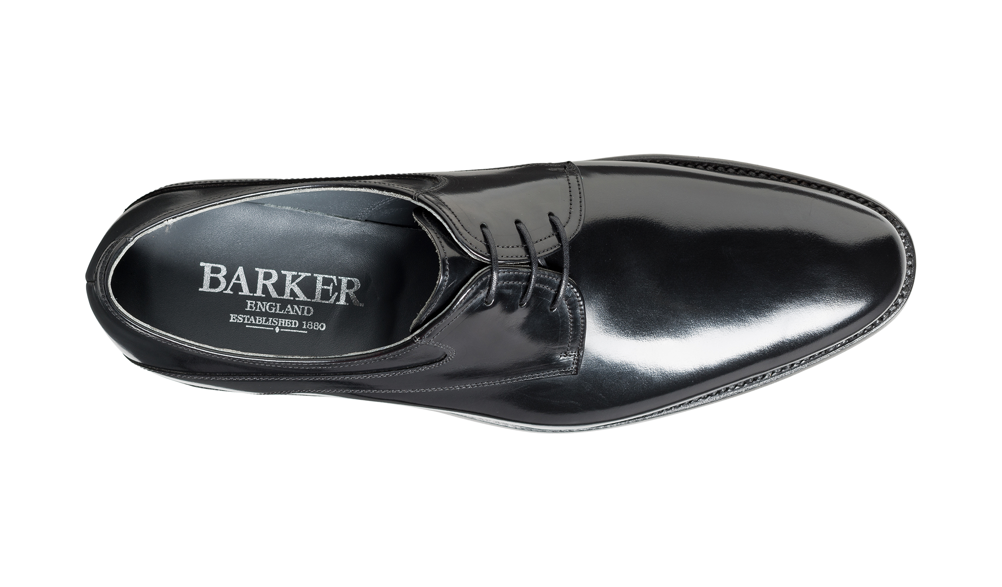 barker derby shoes black