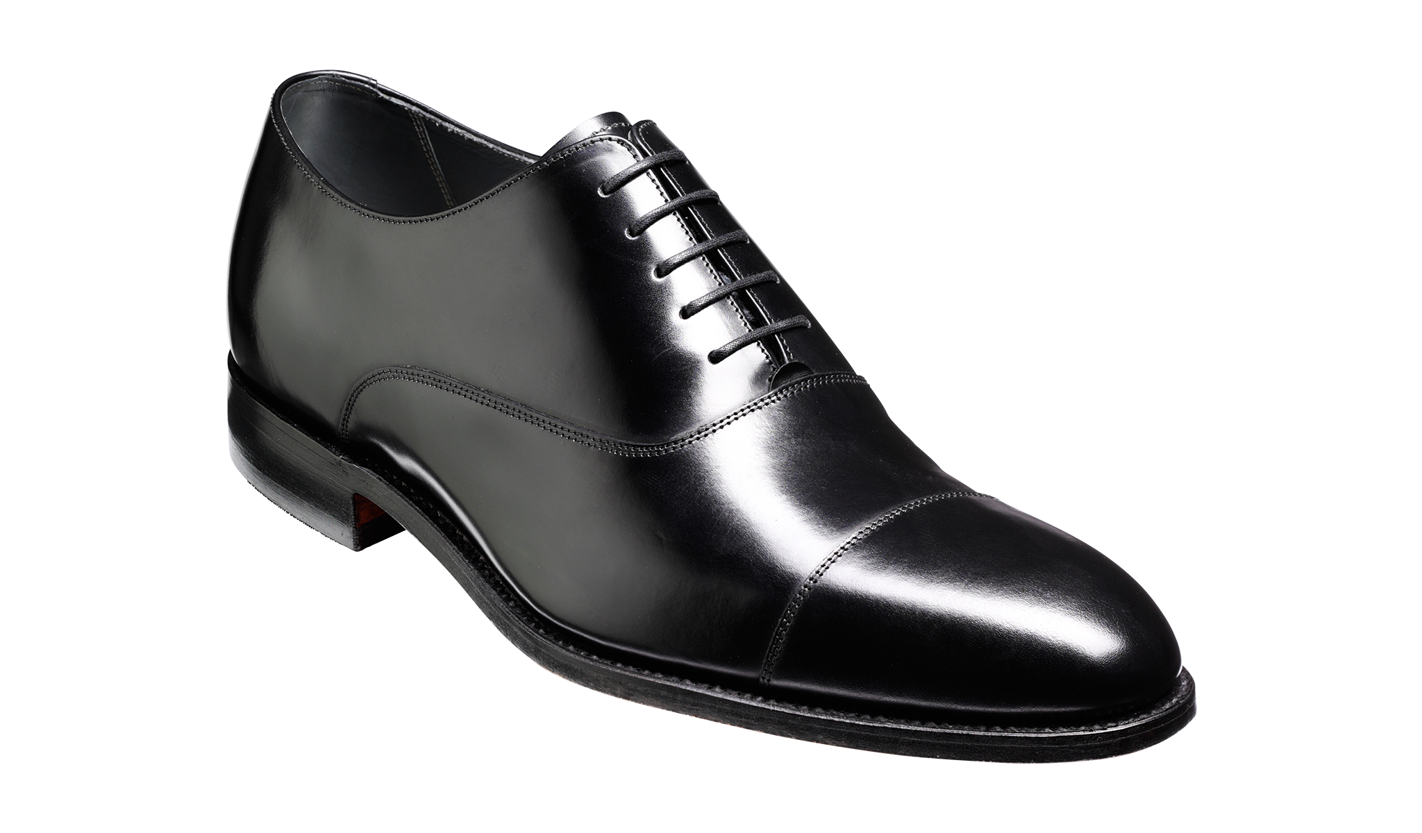 Winsford Black Hi-Shine Shoe | Men's Oxford Leather Shoes | Barker Shoes UK