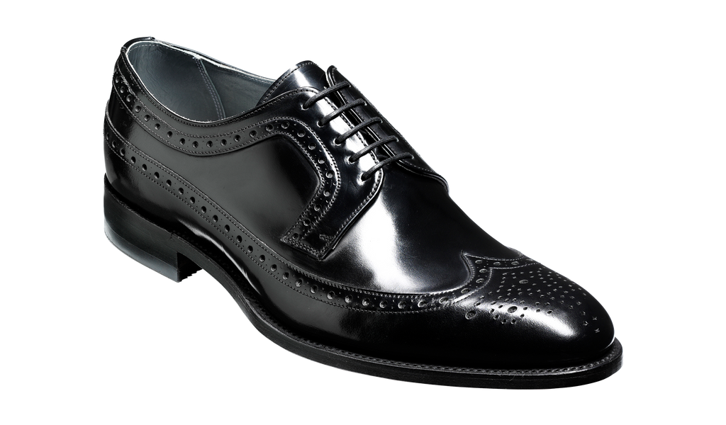 Woodbridge - Black Hi-Shine | Mens Derby Shoes | Barker Shoes UK