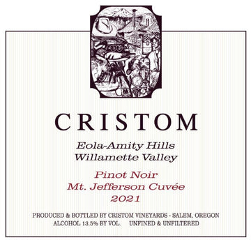 Cristom Mt. Jefferson Cuvee Pinot Noir 2021