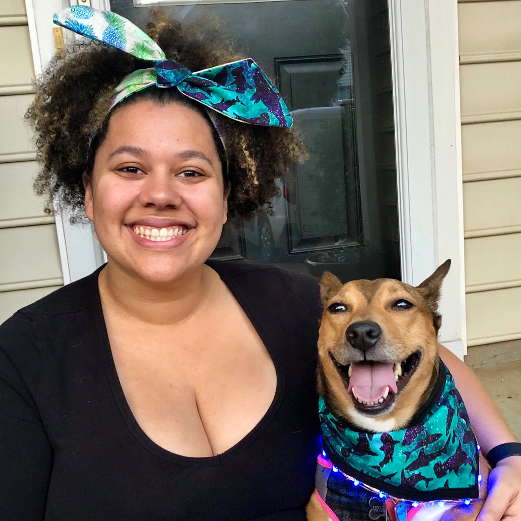 matching dog bandana