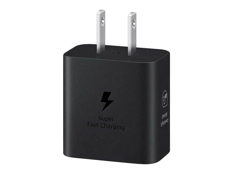 Samsung US Charger 2 pin EP-T2510XBEGUS Black 25W with C to C Cable