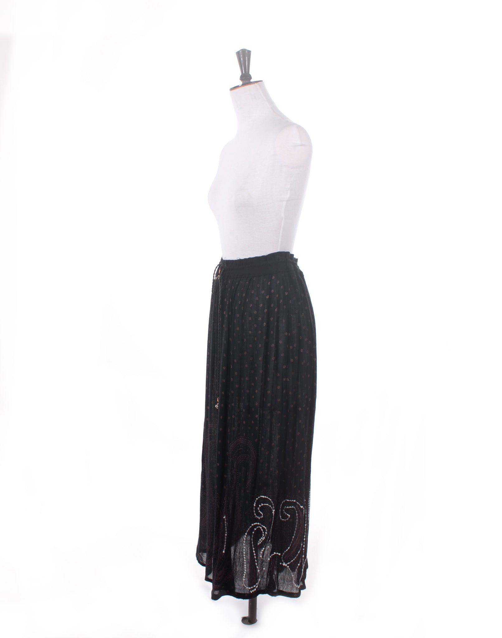 black sequin skirt 90s