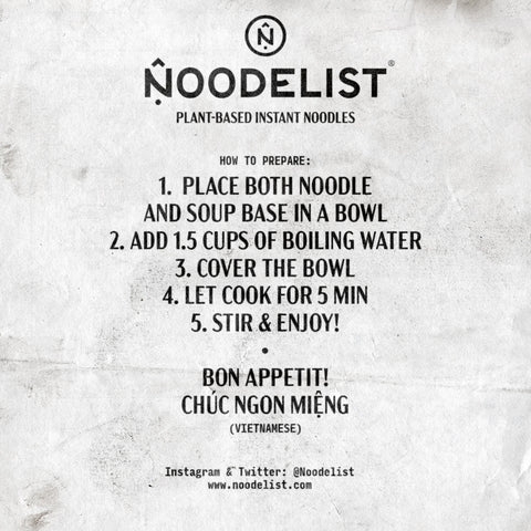 Noodelist Cooking Instruction