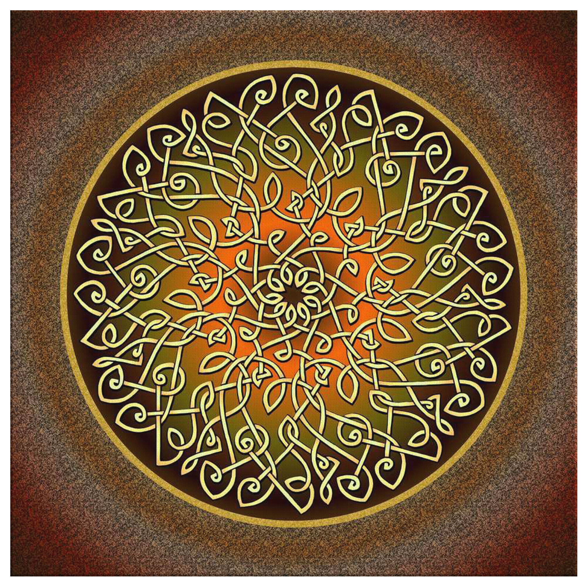 Celtic Art Burst In Autumn Canvas Wall Art Celtic Art Store Ravensdaughter Designs