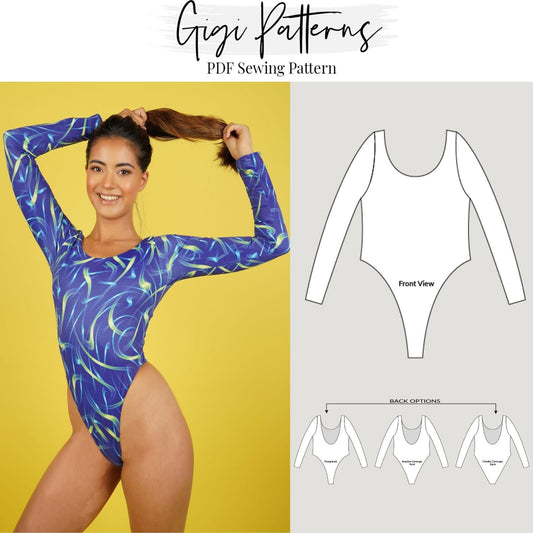 Women's Basic Leotard Sloper Pattern Block // Fashion designer, swimwe –  GigiPatterns