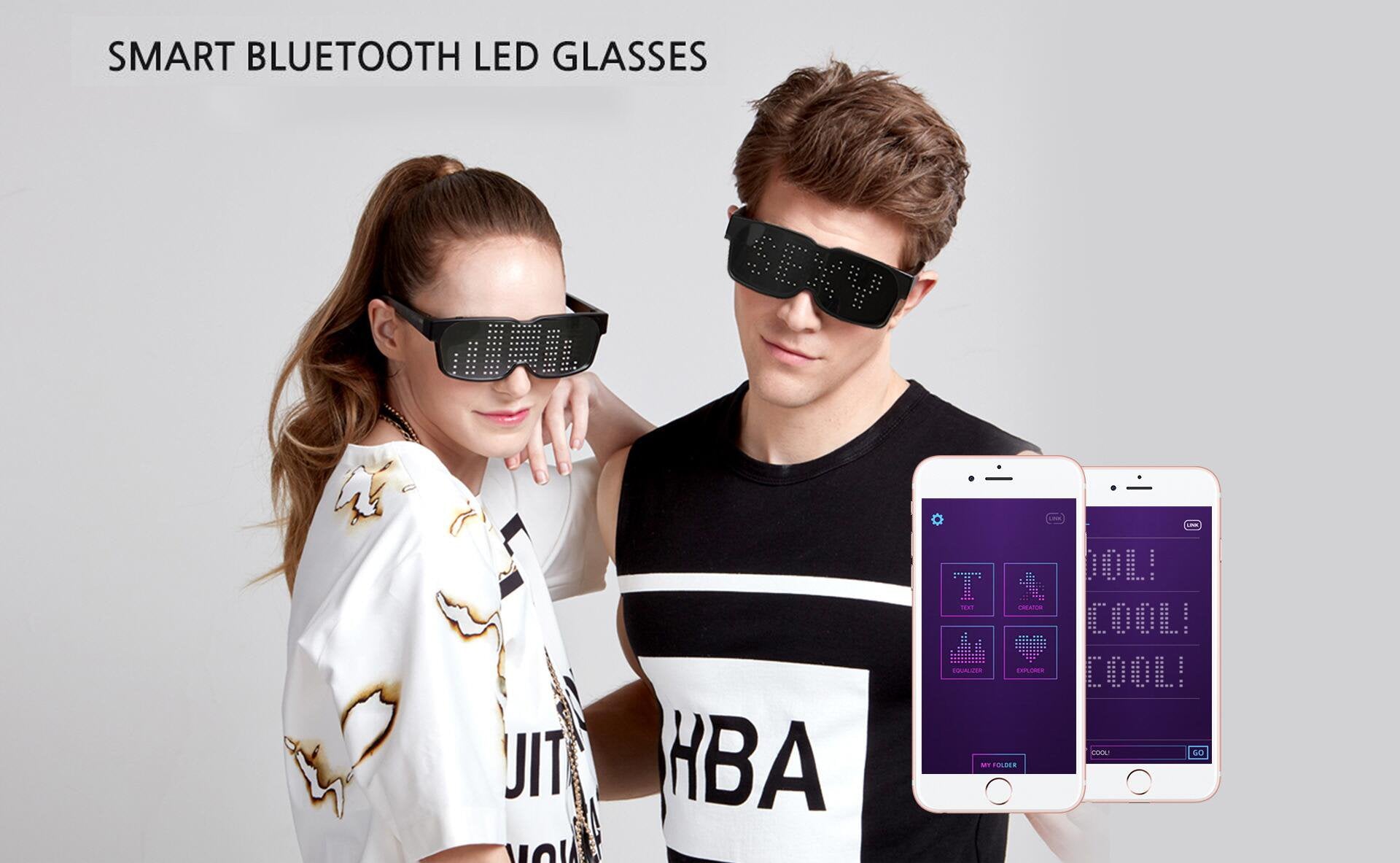 bluetooth led glasses