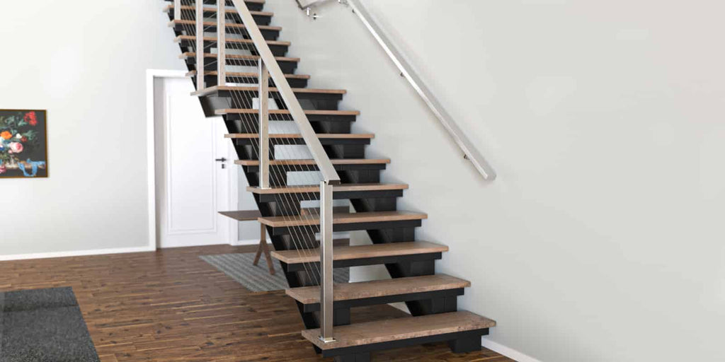 Brushed Metal Handrail