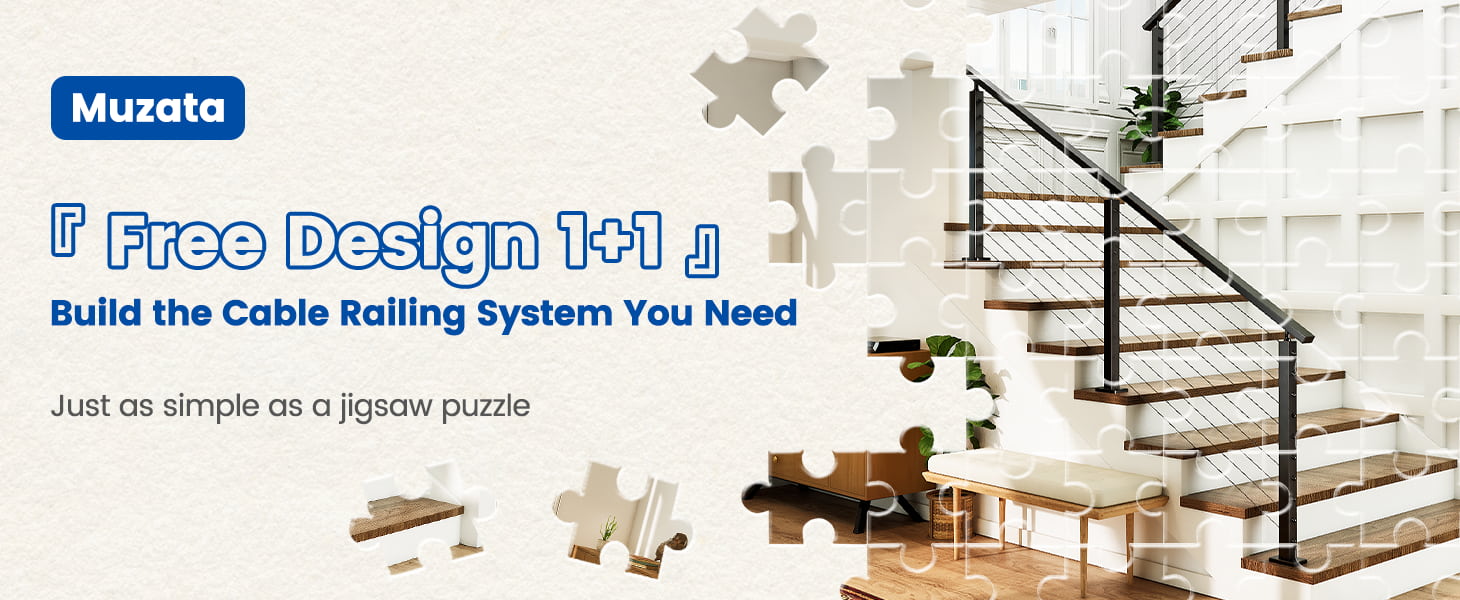 Modular Cable Railing System Surface Mount