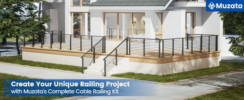 Muzata All in one Complete Set Cable Railing System
