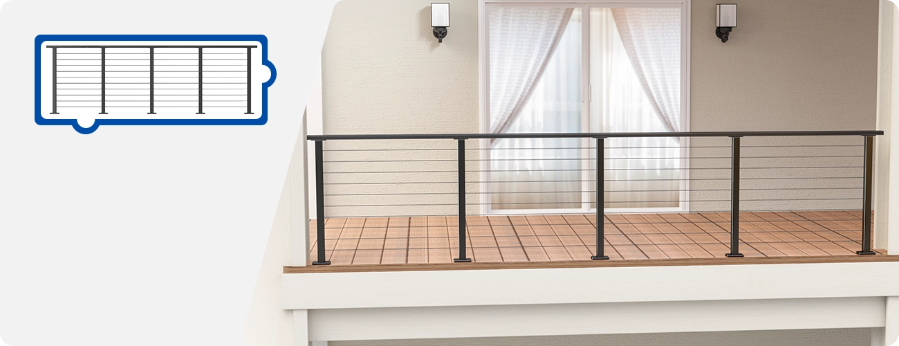 Level Cable Railing