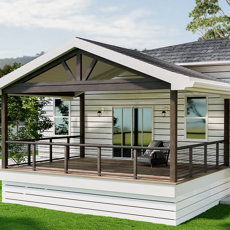 Muzata WoodAdvance Black Cable Railing System